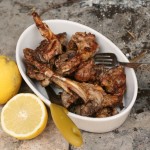 Lamb chops and machine bread by Giannis